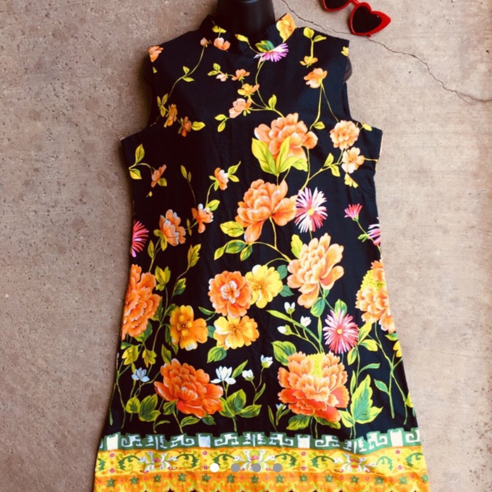 Vintage Late 60s Shift Dress